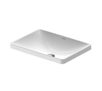 Duravit D-Neo - Lavabo encastrable 60x44 cm, sin orificio para grifo, blanco 0358600079