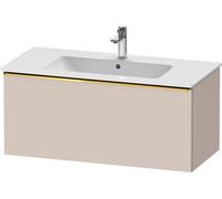 Duravit D-Neo mueble bajo lavabo suspendido, 1010x440x462mm, 1 extraíble, con tirador de oro pulido, DE4263034910000, Color: Taupe Mate DecoraciÃ³n