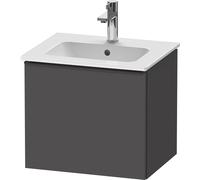Duravit D-Neo mueble bajo lavabo suspendido, 510x440x402mm, 1 extraíble, con tirador negro diamante, DE42600BD490000, Color: Grafito Mate Decoración
