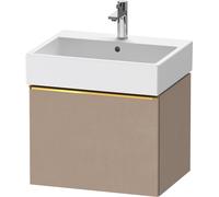 Duravit D-Neo mueble bajo lavabo suspendido, 584x440x442mm, 1 extraíble, con tirador de oro pulido, DE4271034750000, Color: Lino mate decorativo