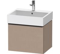 Duravit D-Neo mueble bajo lavabo suspendido, 584x440x442mm, 1 extraíble, con tirador negro diamante, DE42710BD750000, Color: Lino mate decorativo