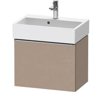 Duravit D-Neo mueble bajo lavabo suspendido, Compact, 584x440x372mm, 1 extraíble, con tirador de acero inoxidable cepillado, DE4229070750000, Color: Lino mate decorativo