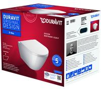Duravit D-Neo taza de inodoro con asiento de cierre suave suspendido sin reborde blanco 45770900A1