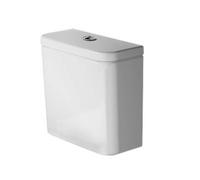 Duravit DuraStyle Basic - Cisterna de descarga 39x17 cm, conexión lateral, Dual Flush, blanco alpino/cromo 0941000085