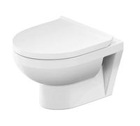 Duravit No. 1 taza de inodoro con asiento de cierre suave suspendido sin reborde blanco 45750900A1