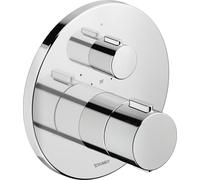 Duravit grifo mezclador termostático, termostato oculto, 1 consumidor, redondo, TH4200016010, Color: cromado