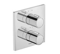 Duravit - Grifo termostático empotrado para 2 dispositivos con cuerpo, cromo TH4200007010