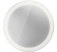 Duravit Happy D.2 espejo 90x90 cm circular con iluminación con lámina calefactora blanco HP7481S00000100
