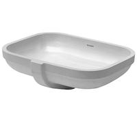 Duravit Happy D.2 - Lavabo de encastre 48x35 cm, sin orificio para grifería, blanco alpino 0457480000