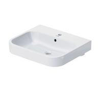 Duravit Happy D.2 lavabo 60x50.5 cm rectangular clásico-para mueble blanco brillante 2318600027