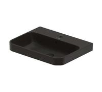 Duravit Happy D.2 lavabo 60x46 cm rectangular sobre encimera antracita mate 2360601300