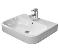 Duravit Happy D.2 lavabo 60x46 cm semicircular sobre encimera blanco brillante 2315600000
