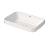 Duravit Happy D.2 lavabo 60x40 cm rectangular sobre encimera blanco brillante 2359600000