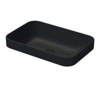 Duravit Happy D.2 lavabo 60x40 cm rectangular sobre encimera antracita mate 2359601300