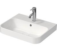 Duravit Happy D.2 lavabo 50x40 cm rectangular sobre encimera blanco-antracita mate 2360506100