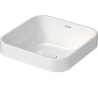 Duravit Happy D.2 lavabo 40x40 cm cuadrada sobre encimera blanco brillante 2359400000