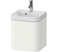 Duravit Happy D.2 Plus Set en forma de C suspendido, 400x360mm, 1 puerta, bisagra derecha, 1 agujero para grifo, HP4344O84840000, Color: Decoración blanco supermate