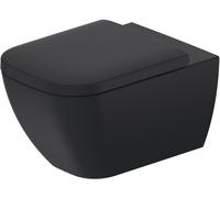 Duravit Happy D.2 taza de inodoro suspendido sin reborde antracita mate 222209AD00