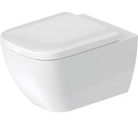 Duravit Happy D.2 - Inodoro suspendido, Rimless, con WonderGliss, blanco alpino 22220900001