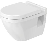 Duravit Starck 3 - Inodoro suspendido con descarga plana, blanco 2201090000