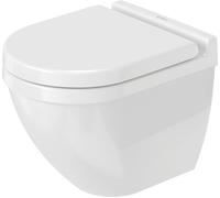 Duravit inodoro suspendido Starck 3 Compact 48,5 cm, lavavajillas, 22270900001, Color: Blanco con Wondergliss