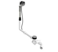 Duravit - Juego de desagüe y rebosadero de bañera, bovden, cromo 792216000001000