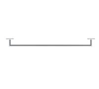 Duravit Karree toallero cromo 0099601000
