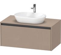 Duravit Ketho.2 mueble bajo lavabo, 1000x459x550mm, 1 cajón, K24886075750000, Color: Lino mate decorativo