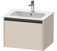 Duravit Ketho.2 mueble bajo lavabo suspendido, 1 extraíble, 610x440x480mm, para ME by Starck 233663, K25062083830000, Color: Decoración supermate color topo