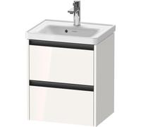 Duravit Ketho.2 mueble bajo lavabo suspendido, 2 cajones, 484x549x375mm, para D-Neo 074250, K25280022220000, Color: Decoración blanca de alto brillo