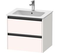 Duravit Ketho.2 mueble bajo lavabo suspendido, 2 cajones, 610x550x480mm, para ME by Starck 233663, K25262084840000, Color: Decoración blanco supermate
