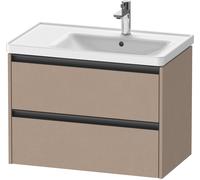 Duravit Ketho.2 mueble bajo lavabo suspendido, 2 cajones, 784x549x455mm, para lavabo D-Neo derecha 237080, K25286075750000, Color: Lino mate decorativo