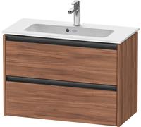 Duravit Ketho.2 mueble bajo lavabo suspendido, Compact, 810x549x390mm, para ME by Starck 234283, 2 cajones, K25256079790000, Color: Nogal natural decorado
