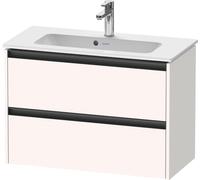 Duravit Ketho.2 mueble bajo lavabo suspendido, Compact, 810x549x390mm, para ME by Starck 234283, 2 cajones, K25256084840000, Color: Decoración blanco supermate