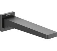 Duravit Manhattan - Caño de bañera con cubierta cuadrada para bañera, color negro mate
