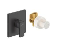 Duravit Manhattan - Grifo empotrado de ducha, con cuerpo de montaje, negro mate MH4210007046