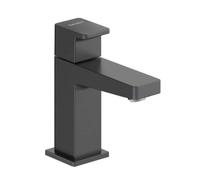 Duravit Manhattan - Válvula de pie (altura de caño 76 mm), grifo de agua fría para lavabo, grifo de agua fría, color negro mate