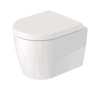 Duravit ME by Starck - Inodoro suspendido con asiento SoftClose, sin borde, DuraShield, blanco. 453009AAA1