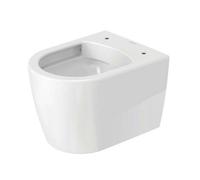 Duravit ME by Starck inodoro suspendido Compact, sin borde, enrasado, Durafix, 370x480mm, 253009AA00, Color: Blanco brillante con DuraShield