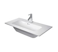Duravit ME by Starck - Lavabo 83x40 cm, con rebosadero, agujero para grifo, DuraShield, blanco 234283AA00