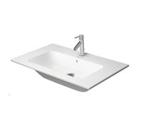 Duravit ME by Starck - Lavabo 83x49 cm, con rebosadero, agujero para grifo, DuraShield, blanco mate 233683AC00