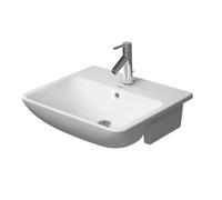Duravit ME by Starck - Lavabo de encastre 55x46 cm, con 1 orificio para grifería, con WonderGliss, blanco alpino 03785500001