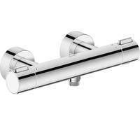Duravit mezclador termostático, termostato de ducha de superficie, redondo, 1 consumidor, TH4220000010, Color: cromado