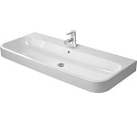 Duravit Happy D.2 - Lavabo de 120x51 cm, con rebosadero, orificio para grifo, blanco. 2318120027