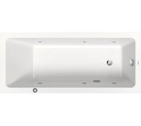 Duravit No.1 bañera de hidromasaje empotrada, rectangular, 1600x700mm, Jet Protect, 1 respaldo inclinado, blanco, 760488000JP1000