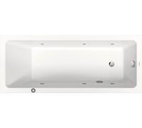 Duravit No.1 bañera de hidromasaje empotrada, rectangular, 1700x700mm, Jet Protect, 1 respaldo inclinado, blanco, 760489000JP1000
