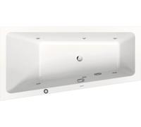 Duravit No.1 bañera de hidromasaje empotrada, trapezoidal, 1500x800mm, Jet Protect, 1 respaldo inclinado a la izquierda, blanco, 760504000JP1000