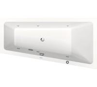 Duravit No.1 bañera de hidromasaje empotrada, trapezoidal, 1600x850mm, Jet Protect, 1 respaldo inclinado a la derecha, blanco, 760507000JP1000