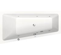 Duravit No.1 bañera de hidromasaje empotrada, trapezoidal, 1600x850mm, Jet Protect, 1 respaldo inclinado a la izquierda, blanco, 760506000JP1000