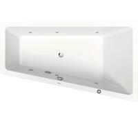 Duravit No.1 bañera de hidromasaje empotrada, trapezoidal, 1700x1000mm, Jet Protect, 1 respaldo inclinado a la derecha, blanco, 760509000JP1000